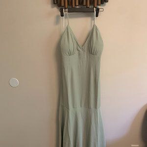 Love Bonito green-grey long dress - size 8